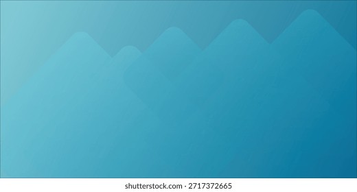 Calmo Azul Gradiente Montanha Silhueta Fundo Para Design, Apresentações E Branding