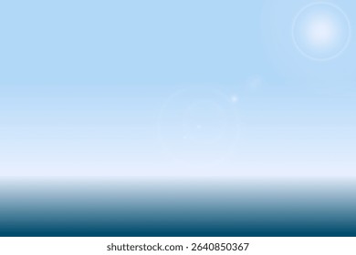 Calm Blue Mist with Horizontal Mesh