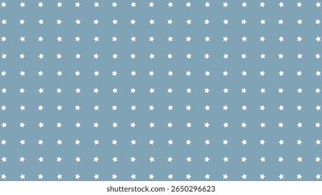 Calm blue vector background with crisp white stars. Perfect for serene, baby, or minimalist designs.