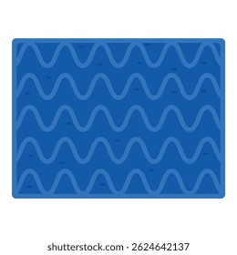 Calm blue water surface with small fish swimming underneath, creating a relaxing summer background
