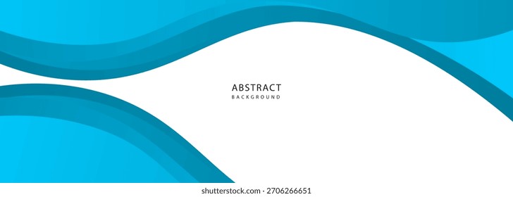 Fondo Abstractas azul de la onda tranquila con las curvas lisas y el gradiente para el uso del diseño