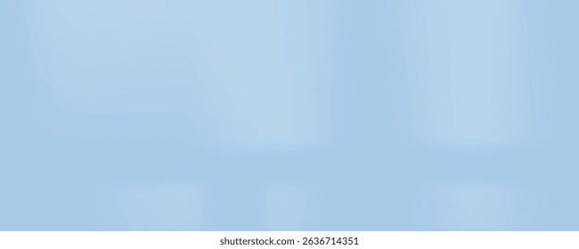 Calm blue white gradient background with soft light transition, modern luxury.