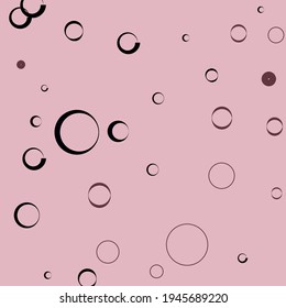 Calm Bordo Round Pink Modern Style Simple Art. Bagel Curves Donut Pastel Minimal Ornamental Fabrics. Black Classical Retro Vector llustration. Purple Light Oval Dark Elegant Circles Modern Design.