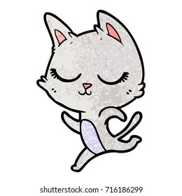 ruhige Cartoon-Katze