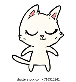 gato de dibujos animados calmados