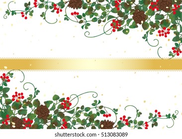 Calm chic background for Christmas decoration