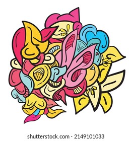 calm color random vector illustration art pattern