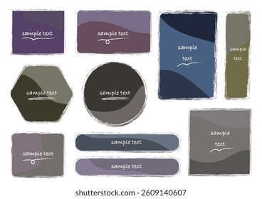 Calm color simple frame set