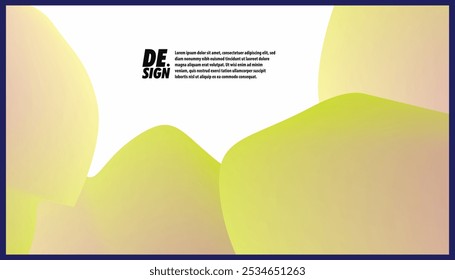 Calm colored geometric abstract background with space area vector