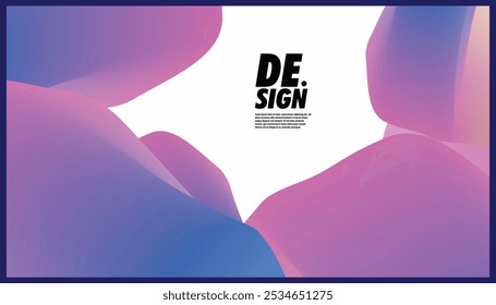 Calm colored geometric abstract background with space area vector