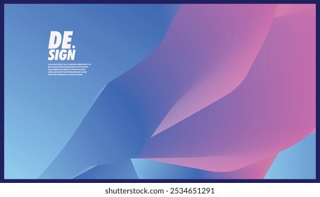Calm colored geometric abstract background with space area vector