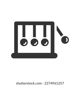 Icono de la cuna tranquila, gráficos vectores