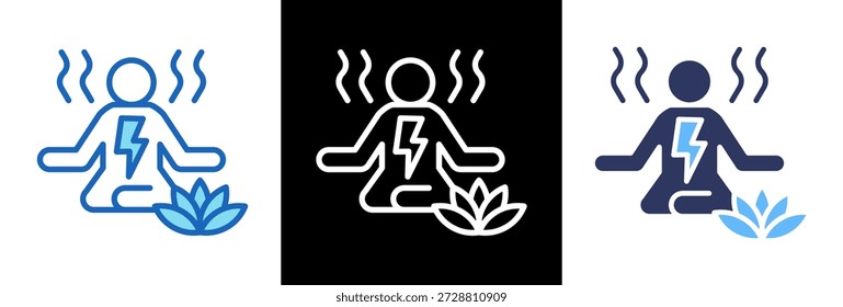 Calm Energy Icon Ilustración vectorial triplestyle