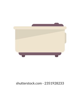 Icono de baño de pie tranquilo vector plano. masaje. Cuidado de las piernas aislado