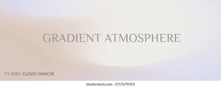 Campo de gradiente calmo onde os tons azuis encontram o brilho branco na forma suave de nuvem. Um plano de fundo de gradiente suave que funde gradientes azuis com luz branca de nuvem.