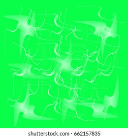 Calm green background with smooth lines. Decoration of fabric or walls.