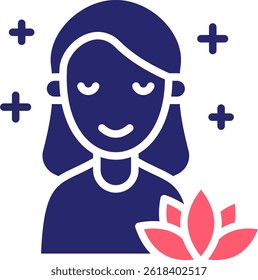 Calm Icon Fill Vector Illustration