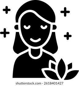 Calm Icon Glyph Vector Illustration