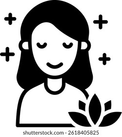 Calm Icon Mixed Vector Illustration