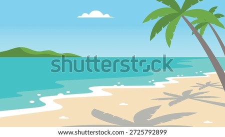 Calm Island Beach Blue Ocean