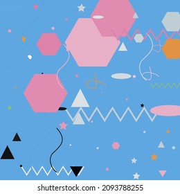 Líneas Tranquilas Sombra Ilustración De Arte Geométrico Gris Negro. Plata Verde Poligón Pastel Fondo Hipster Moderno. Imagen de diseño de vectores de zigzag rosa azul. Patrón de Arte Moderno del Triángulo Caos Naranja.