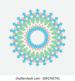 Calm Mandala Background Design Vector
