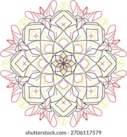 Calm mandala expressing inner balance