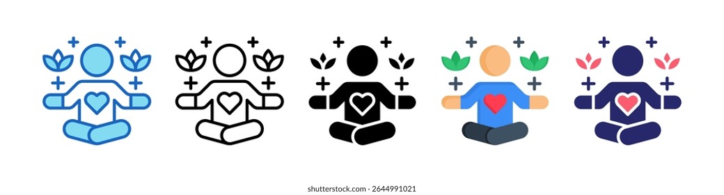 Calm Multiple Style Icon Set Collection.