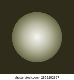 A calm and neutral beige radial gradient sphere illustration. This minimalist graphic element is ideal for elegant and understated design layouts.