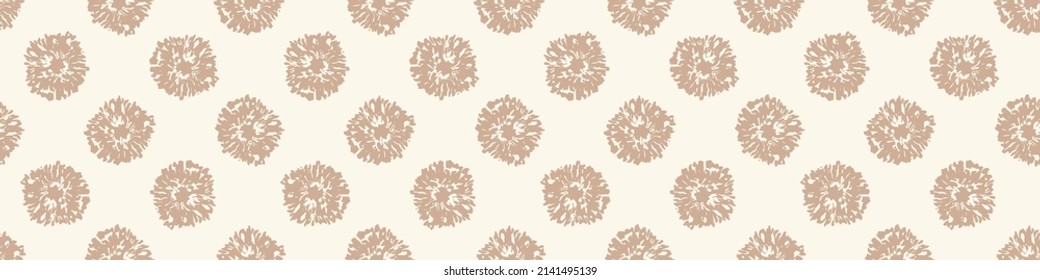 Calm newborn baby minimal foliage seamless border pattern. Gender neutral scandi style sketch endless background ribbon tape. Trendy bordur edging. 