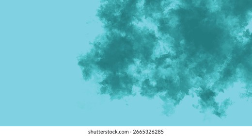 Calm ocean inspired teal cloud design background

