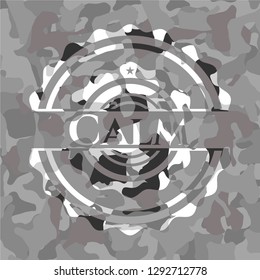 Calm on grey camo texture