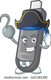 Calle una mano Diseño de mascota Pirate flashdisk con sombrero