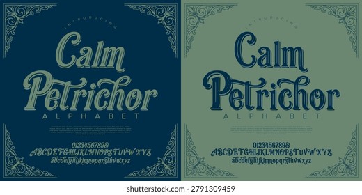 Calm Petrichor Alphabet Font Set for Graphic Design and Professional Branding Projects