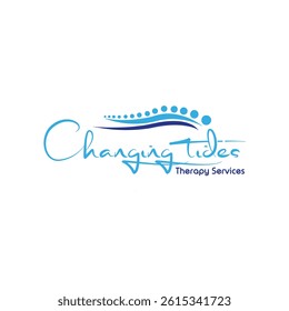 Calm and professional therapy services logo ideal for mental health clinics, counselors, and wellness centers. Perfect for branding compassionate and supportive care.