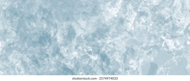 A Calm and Serene Winter-Inspired Canvas Featuring Frosty Blue Patterns
