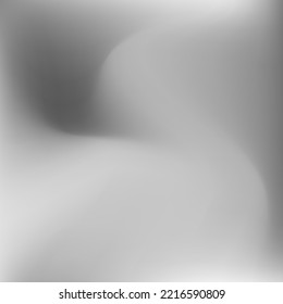 Calm Sky Fluid Liquid Wallpaper. Monochromatic Grey Curve Dark Smooth Surface. Metallic Silver Aluminium Wavy Blurred Gradient Backdrop. Water Soft Dynamic Light Dark Swirl Gradient Mesh.