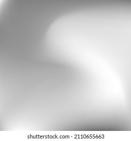 Calm Soft Dynamic Metallic Wallpaper. Wavy Grey Dark Fluid Silver Gradient Background. Sky Monochromatic Light Liquid Smooth Surface. Blurred Curve Aluminium Water Silver Swirl Gradient Mesh.