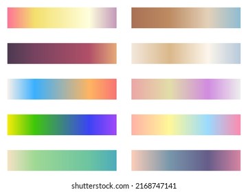 Calm Tone Modern Pallete Color Gradient Stock Vector (Royalty Free ...