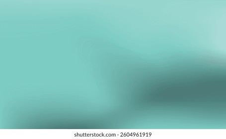 Calm Turquoise and Teal Soft Gradient Background with Abstract Blur