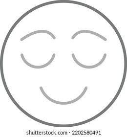 Calm vector icon. Can be used for printing, mobile and web applications.