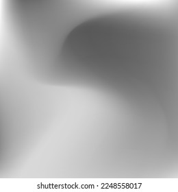 Fondo de degradado metálico de luz de fluido de agua templada. El Gris plateado Desdibuja La Superficie Oscura Suave. Fondo Líquido De La Curva Dinámica Del Cielo. Malla de gradiente de fluido ondulado monocromático suave de aluminio.