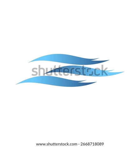 Calm wave illustration design vector
