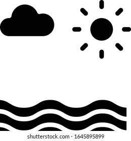 Calma - Juego de iconos de clima. Ilustración vectorial sólida de alta calidad para aplicaciones web y móviles.