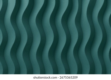 Fondo ondulado orgánico calmante 3D. Los patrones de cinta fluidos y suaves crean una textura serena y elegante. Perfecto para escenarios pacíficos, presentaciones o arte digital.