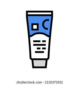 calming cream color icon vector. calming cream sign. isolated symbol illustration