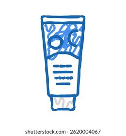 calming cream doodle icon sketch vector. calming cream sign. isolated symbol illustration