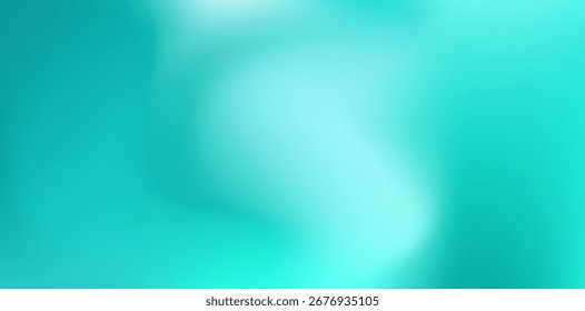 A calming gradient blends light aquamarine hues, transitioning smoothly with a gentle, flowing form, creating a serene and visually appealing backdrop for various design purposes