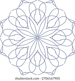 A calming mandala filled with harmony