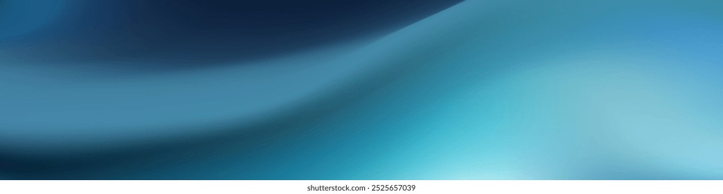 Calming and refreshing abstract banner with a flowing ocean wave. Perfect for summer, travel, and environmental projects.